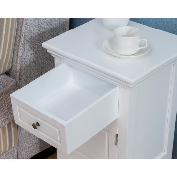 Furniture Wood White 1-Door 1-Drawer Bedside Nightstand
Furniture Wood White 1-Door 1-Drawer Bedside Table Nightstand Cabinet