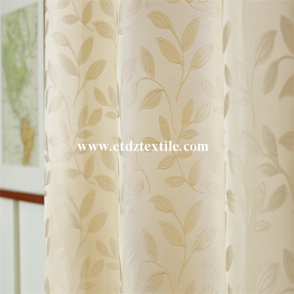 Modern Small Leaf Flower Pattern Of Curtain Fabric