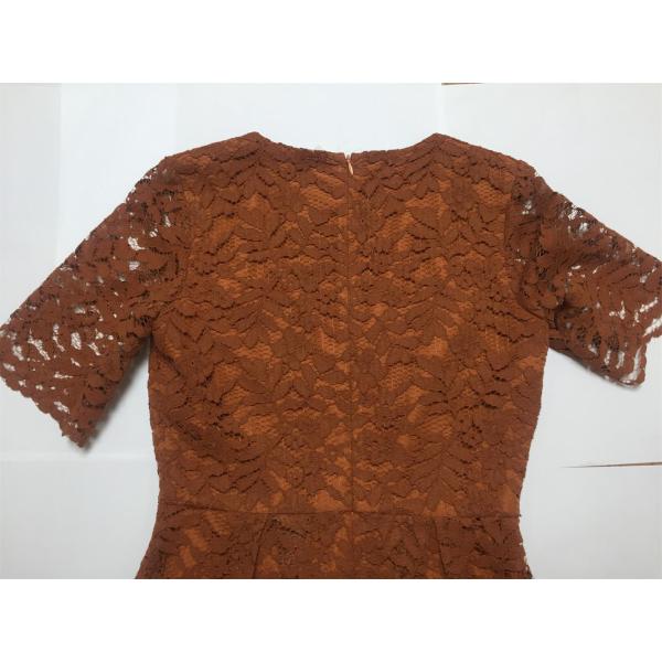 lace dress in color caramel
