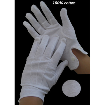 White Uniform Cotton Gloves