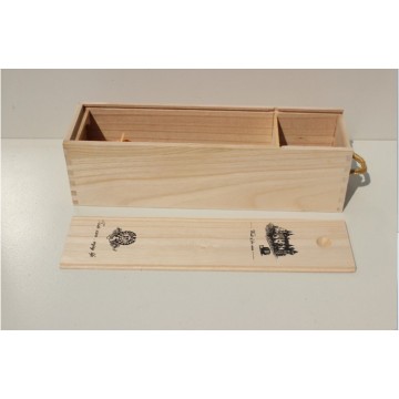 Wholesale customized gift packaging wooden wine box
