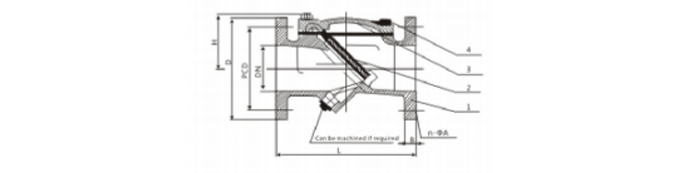 check valve drawing