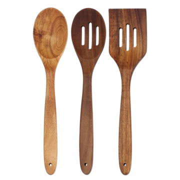 3 pcs of one set wooden cooking utensils