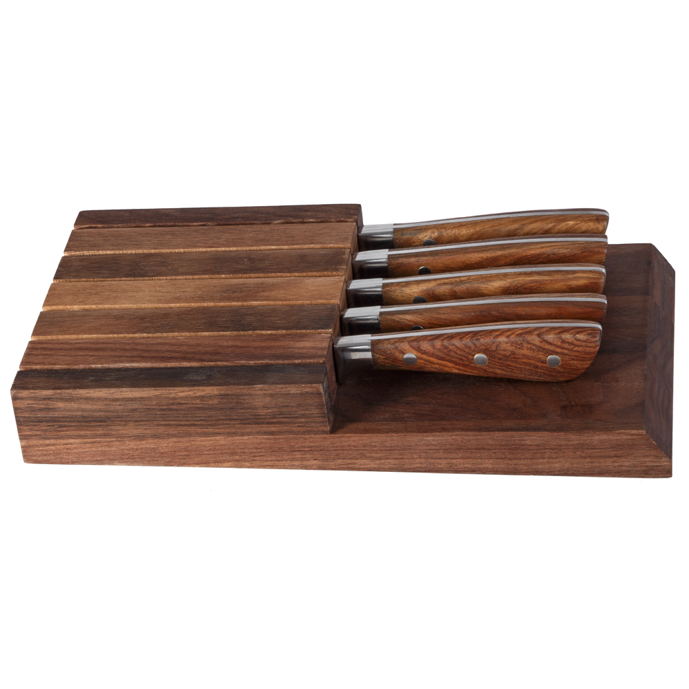 steak knives with zebra wood handles
