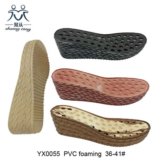 PVC sandals black soles