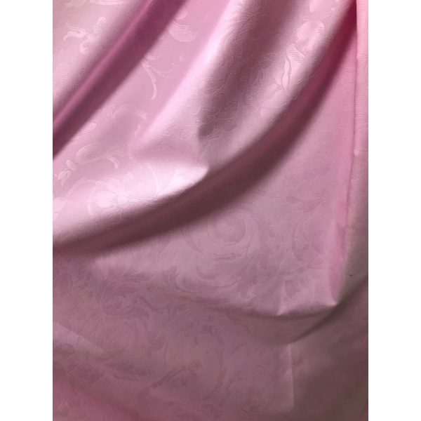 Pink Flower Embossed Microfiber Fabrics