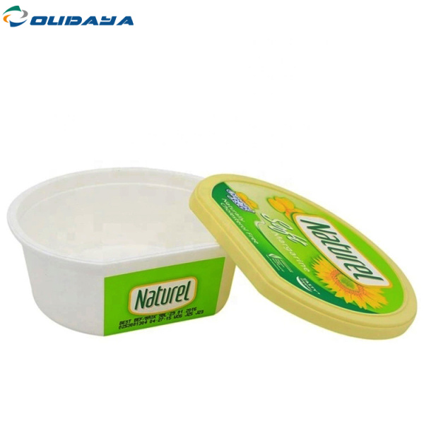 oval plasitc pp butter container