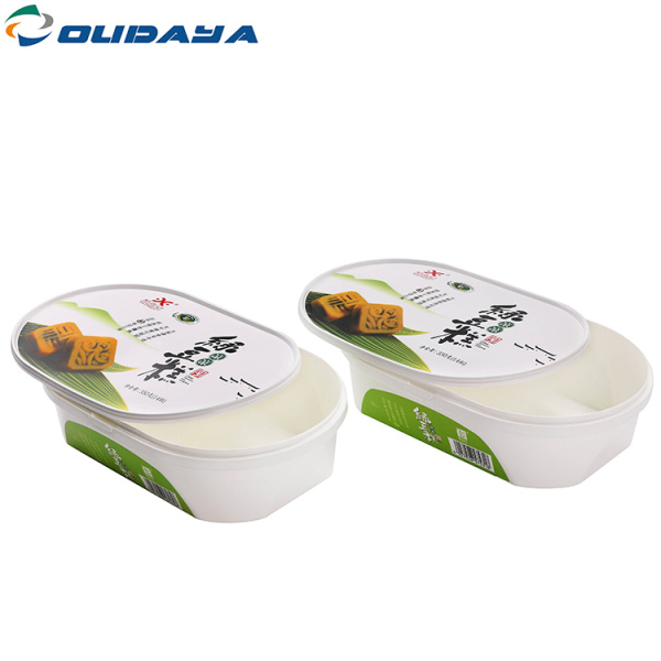 butter plastic oval container