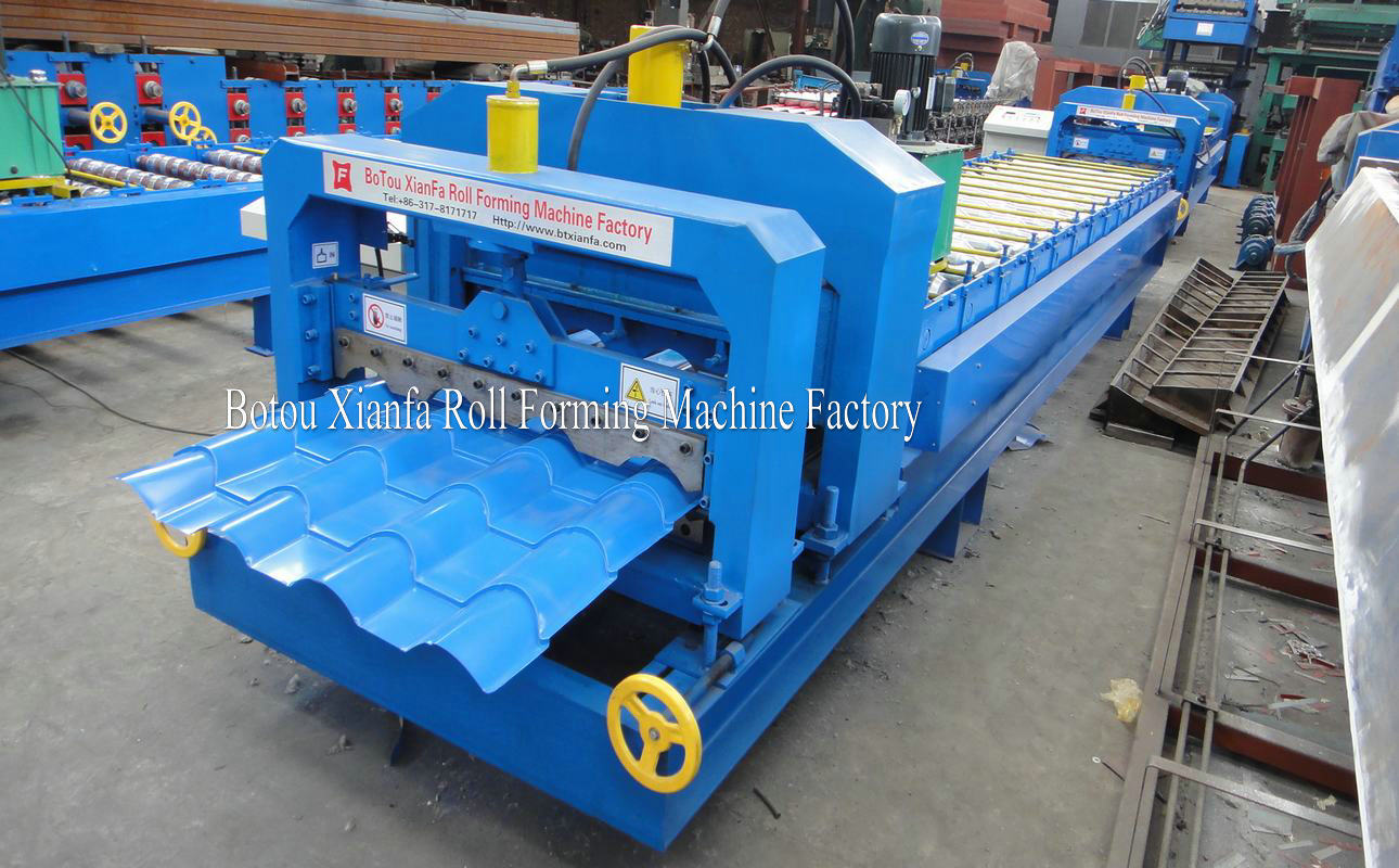 bamboo glazed roof tile roll forming machine