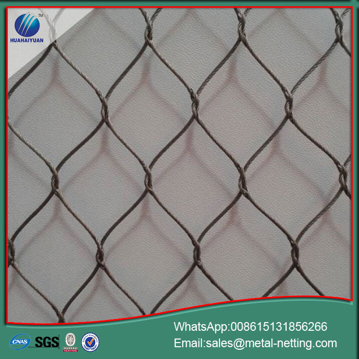 zoo mesh stainless steel rope netting