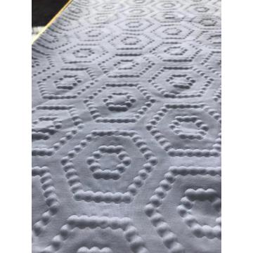 Polyester white bubble 3d emboss fabric