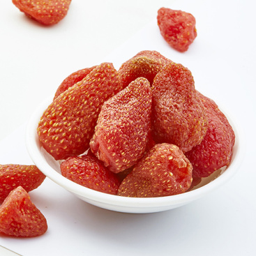 Pure Dried Strawberries Granules Strawberry Fruit Snack