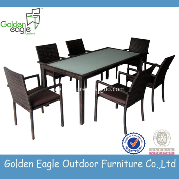 Rectangle patio dining set