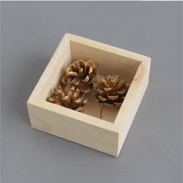 Watch Pine Wood Ring Box