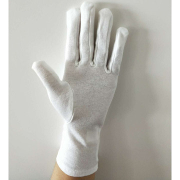 Long Marching Band Gloves/White Cotton Military Glove