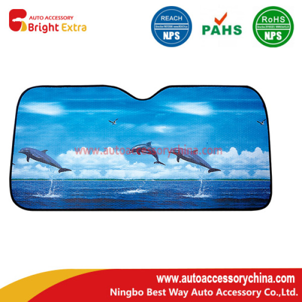 Dolphin Car Front Reflective Sunshade
