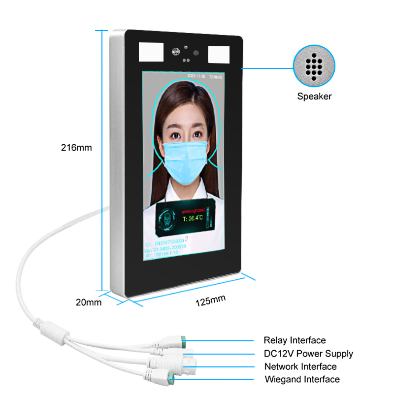 Face Recognition Thermometer Dimension