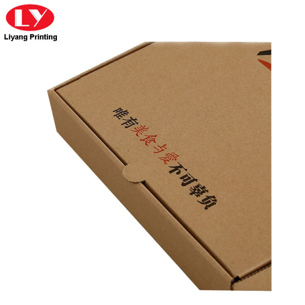 Paper Corrugated Pizza Box with Custom Logo Printed