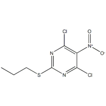 Pyrimidine, 4,6-dichloro-5-nitro-2-(propylthio)- CAS 145783-14-8 