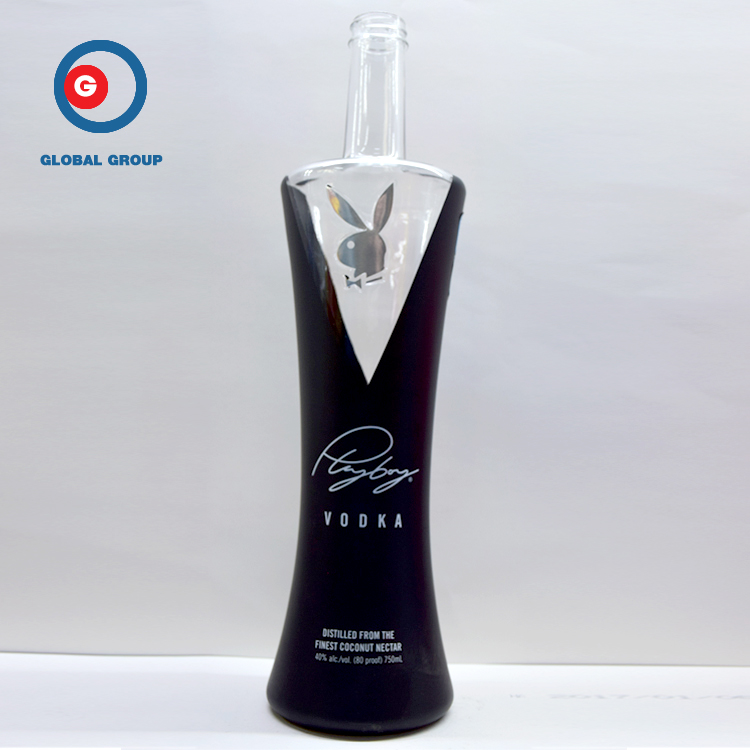 Printing Oem Logo Recycled Empty Vodka Bottle Screen Printing Wine Glass Bottle