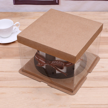 Food grade plastic clear cake box