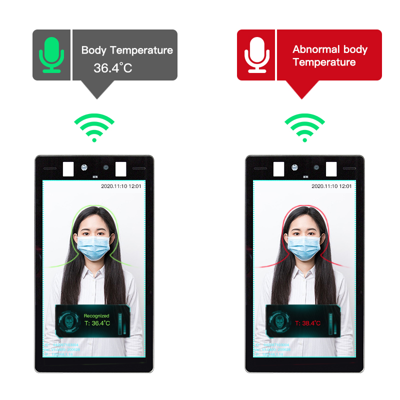 Face Recognition with Thermometer Terminal