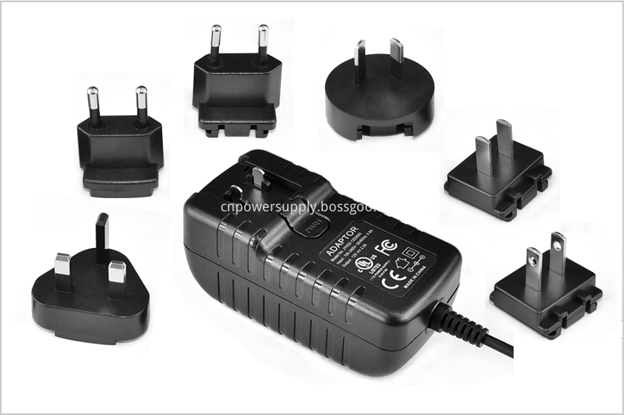 19V Interchangeable Plugs Wall Charger