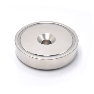 Cuntersunk Pot Magnet Round Base