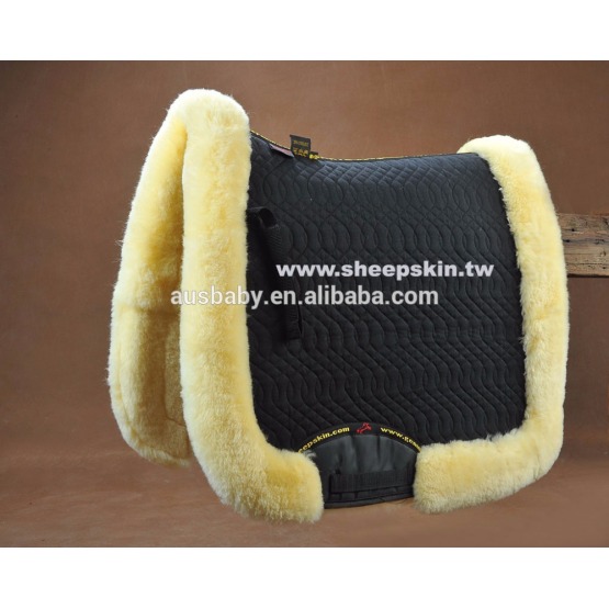 Horse riding pad/sheepskin saddle pad/horse sheepskin numnah