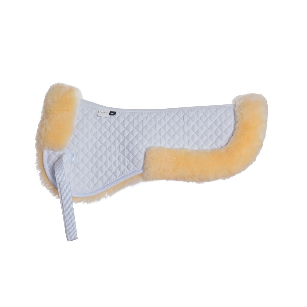 Sheepskin saddle pad_Natural-White