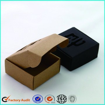 Black Cardboard Soap Packaging Box Design