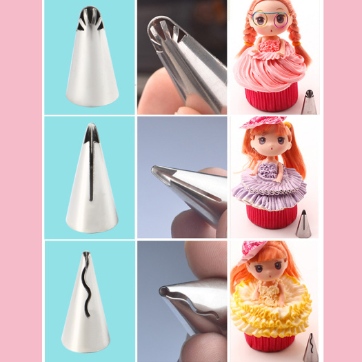 7PCS Stainless Steel Russian Barbie  Nozzles