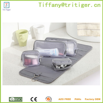 factory customize Promotional Hanging Travel tote Cosmetic Toiletry Pouch Bag men toiletry bag