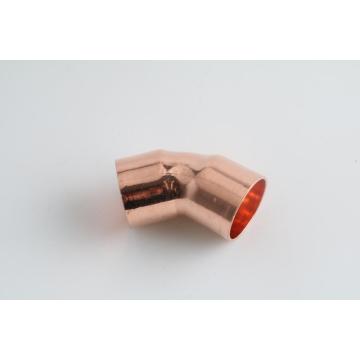 Copper end feed fitting 45 elbow