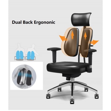 Dual back healthcare ergonomics office chair