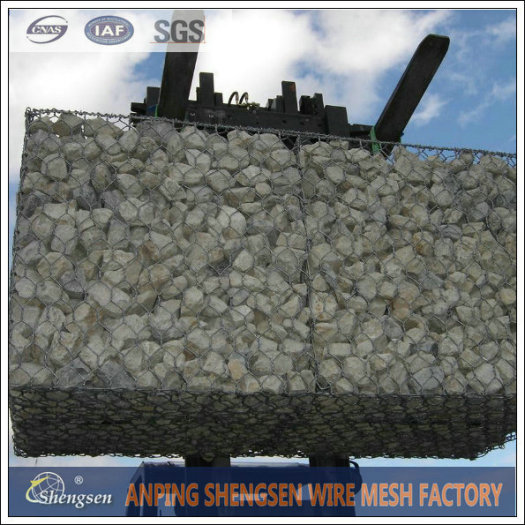 galvanized wire mesh gabion boxes stone cage