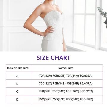 Womens Adhesive Bra Backless Sticky Bra Invisible