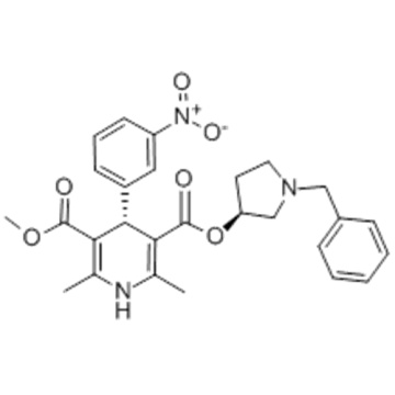 (+)-(3'S,4S)-1-Benzyl-3-pyrrolidinyl methyl 1,4-dihydro-2,6-dimethyl-4-(3-nitrophenyl)-3,5-pyridinedicarboxylate CAS 104713-75-9