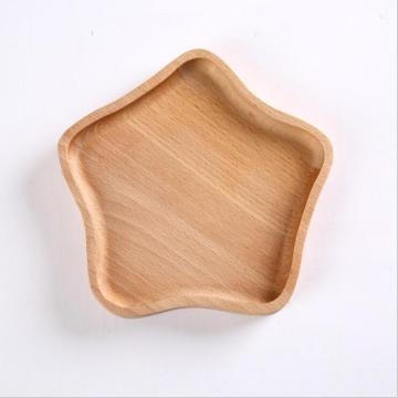 European Unfinished natural fruit plate snacks candy wooden tray