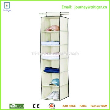 6 tier multipurpose hanging closet shoes organizer