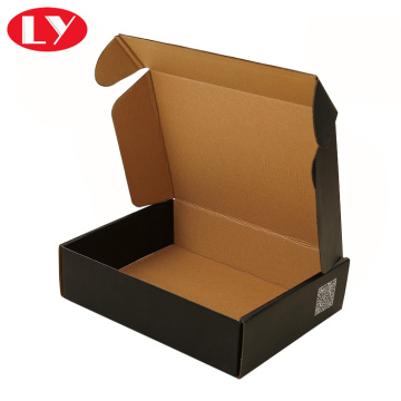 Black Corrugate Mailing Packaging Box