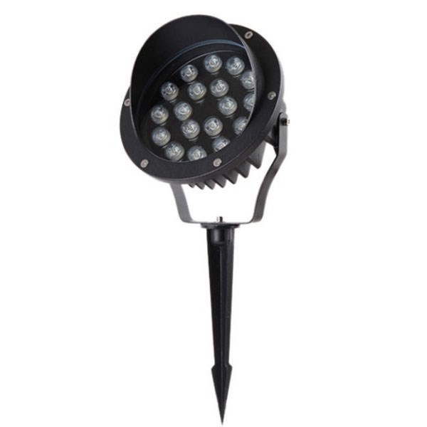 Dimmable Aluminum Black CREE LED Spike Light 18W