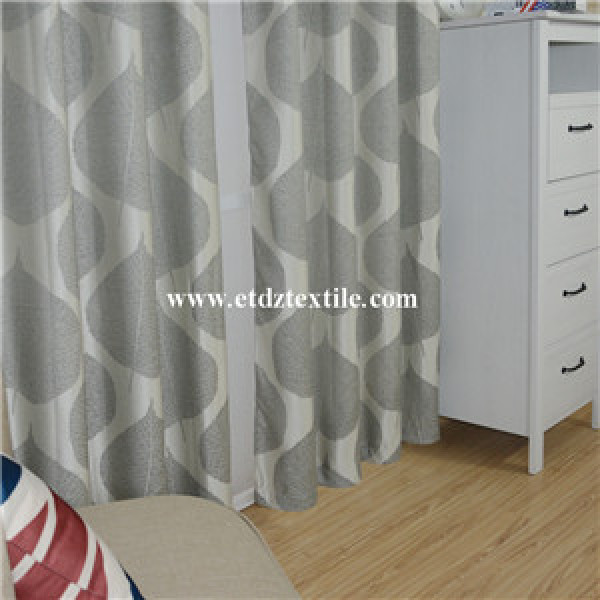 Modern Big Leaf Flower Pattern Of Curtain Fabric