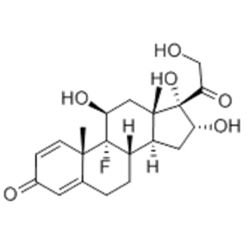 Pregna-1,4-diene-3,20-dione,9-fluoro-11,16,17,21-tetrahydroxy-,( 57186194,11b,16a)- CAS 124-94-7