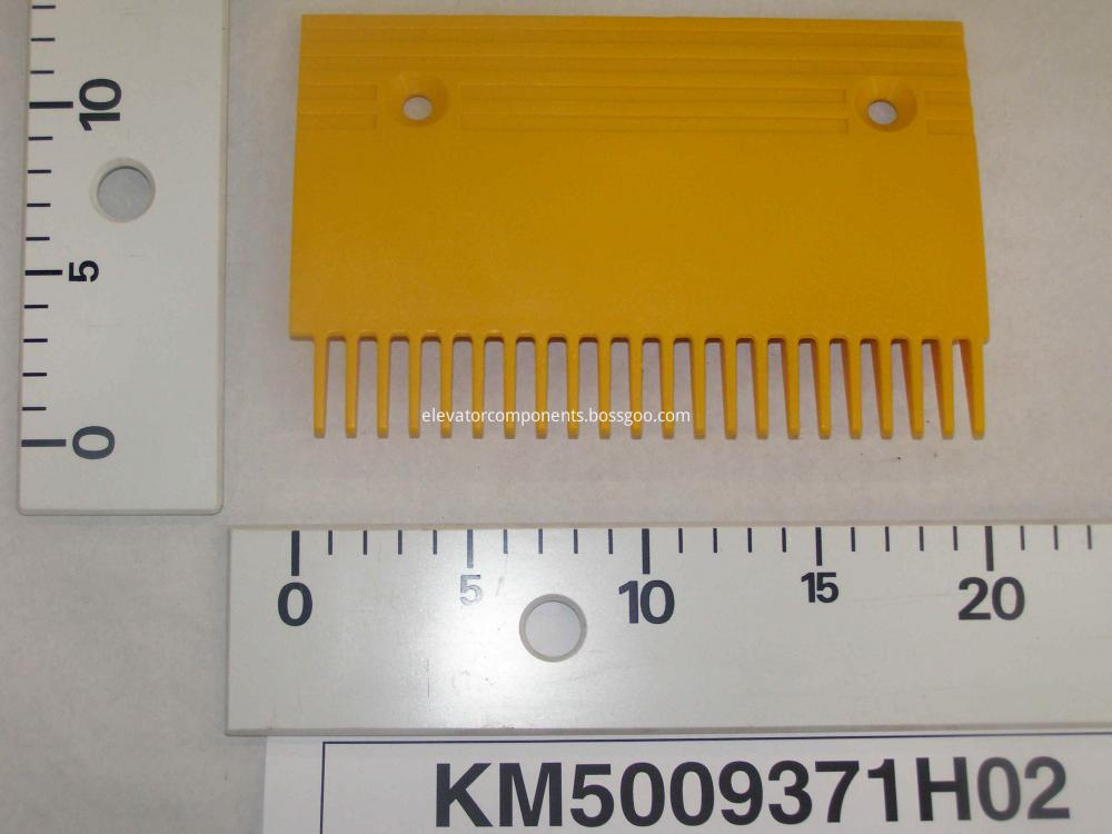 Yellow Plastic Comb Plate for KONE Escalators KM5009371H02, Right