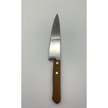 7 INCH single piece wood handle carving knife