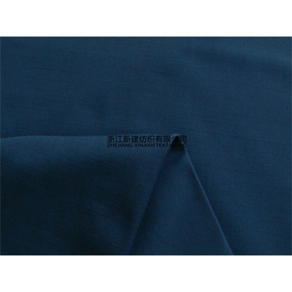 Navy Blue Nylon Cotton Rip-stop Uniform Fabric