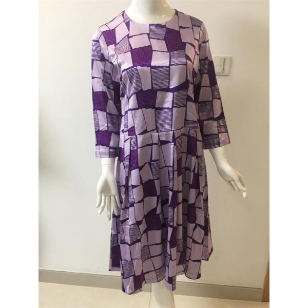 Printed Jacquard Cotton/Rayon/Spandex Dress