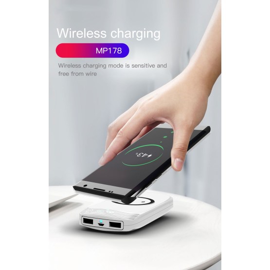 Wireless Charger Power Bank 18000mAh Dual USB