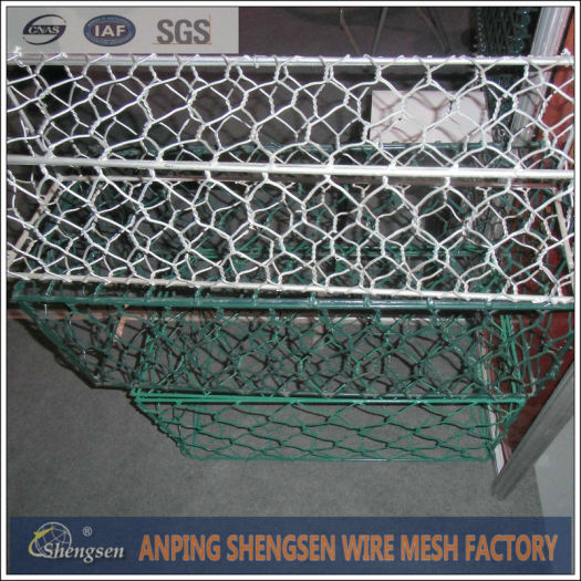 anping factory hexagonal gabion fence with ISO 9001